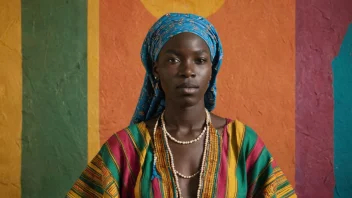 En person fra Senegal, som stolt representerer sin kultur