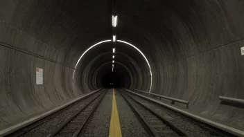 Et bilde av en løsmassetunnel, en type tunnel.