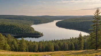 Et pittoreskt bilde av Dalslands naturskjønnhet.