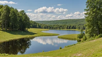 Et vakkert landskap i Blekinge, Sverige