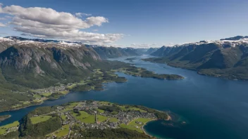 Panoramabilde av Hemne kommune i Norge