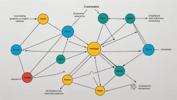 Et bilde som viser prosessen med skjematisering, hvor komplekse ideer forenkles til en visuell representasjon.