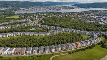 Nordstrandhøgda, et sjarmerende boligområde i Oslo, kjent for sin naturskjønnhet og varierte boligtilbud.