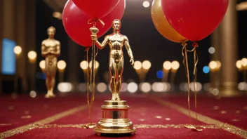 Et bilde av en Oscarstatuett, som symboliserer fremragende filmkunst.