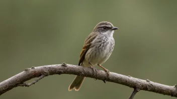 En sjelden fugl med vakre farger sitter på en tynn gren, mot en myk, uskarp bakgrunn.