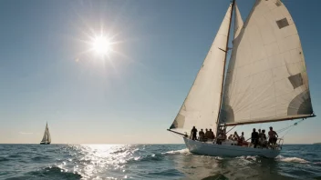 En seilforening med medlemmer som seiler på en båt.