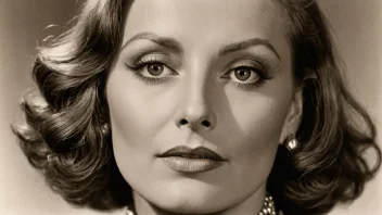 Et svart-hvitt bilde av Greta Garbo.