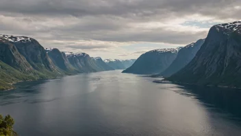 Et malerisk landskap av Kistrands i Norge.