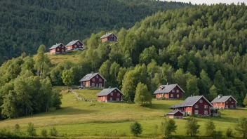 Et bilde av Slottsbakken, en ås i Norge