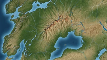 Et kart over Norge med den sydvestlige regionen fremhevet