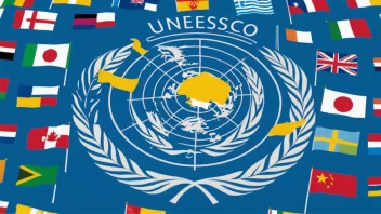 Unesco-logoen, som symboliserer internasjonalt samarbeid og utdanning.