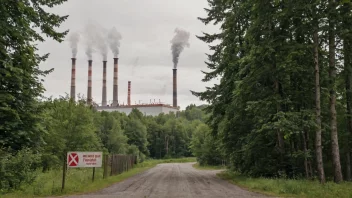 En fabrikk som produserer sprengstoff, ofte brukt i bygg- og anleggssektoren eller militære applikasjoner.