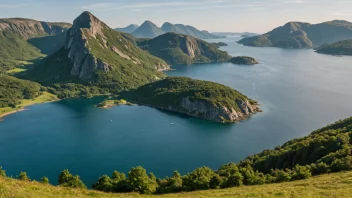 En malerisk Sørarnøy-øy i Sør-Norge, som viser dens unike geografi og naturskjønnhet.