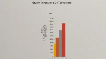 En graf som viser gjennomsnittstemperaturen i et bestemt område over en tidsperiode, med en subtil bakgrunnsbilde av et termometer eller et klimarelatert motiv.