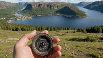 Et gammelt målebånd med enheten 'armod' merket på, brukt for å måle lengder i gamle Norge.