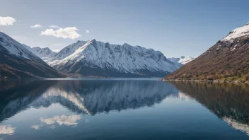 Et åndeløst utsikt over Balsfjord, som viser dens naturskjønne skjønnhet.