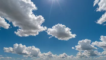 En vakker sommerdag i august med en strålende sol