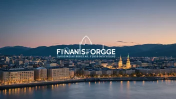 Bildet viser FinansNorges logo eller bygning, med en bakgrunn av norske finansielle institusjoner eller Oslos bybilde, og representerer organisasjonens rolle i den norske finansielle industrien.