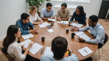 Personer fra ulike organisasjoner samarbeider og diskuterer felles interesser og mål.