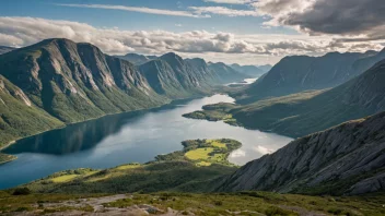 En storslagen utsikt over Filefjells fjellregion i Norge.