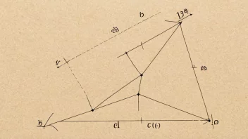 En geometrisk form med et merket referansepunkt.