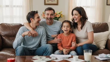 En familie som håndterer ulike familiesituasjoner.