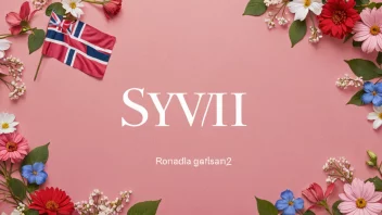 Et bilde som representerer kvinnenavnet Sylvi med et norsk tema.