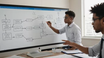 En person eller et team som arbeider på et prosjekt, implementerer en plan.