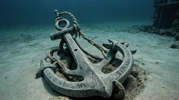 En anker er en gjenstand som brukes til å holde et fartøy på plass ved å feste det til bunnen av havet eller en annen overflate.