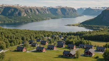 En malerisk utsikt over Vollebekk, et sjarmerende område i Norge.