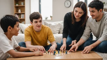 En gruppe mennesker med autisme, med ulike aldre, etnisiteter og evner, som interagerer med hverandre i et støttende miljø.