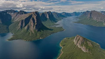 Øya Senja i Norge, kjent for sin naturskjønnhet og varierte landskap