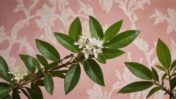 En vakker myrt med aromatiske blader og blomster, ofte brukt i dekorasjoner.