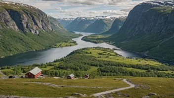 Et malerisk landskap av Budalen-området i Norge.