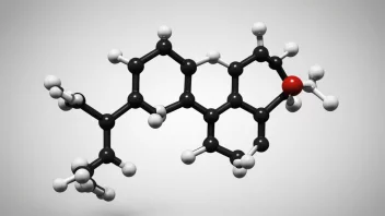 Molekylstrukturen til ortoxylen, en aromatisk hydrokarbon.