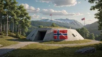 En bunker i et norsk landskap