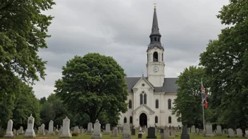 Et bilde av en typisk norsk statskirke.