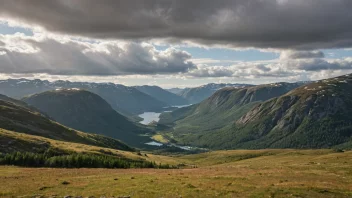 Et vakkert fonnelandskap i Norge.