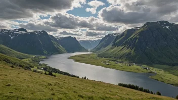 Et naturskjønt landskap av Nordlilands, som viser dets unike kultur og naturskjønnhet.