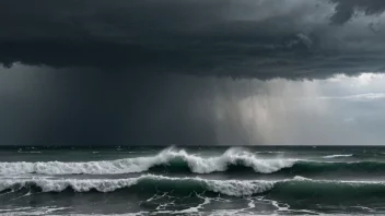 En tyfon er en kraftig tropisk storm med sterke vinder og intens nedbør.