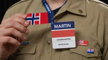 En person med navnet Martin, som symboliserer det norske navnet.