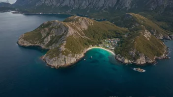 Flyfoto av Langøy i Ålesund kommune