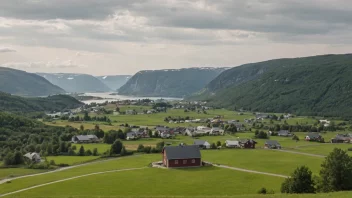 En pittoresk jordbrukskommune i Norge med et sterkt fokus på landbruk.