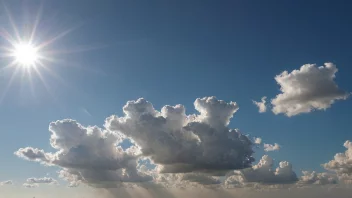 En behagelig værtilstand med sol og milde temperaturer.