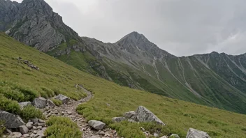 En fjellhylle i norske fjell.