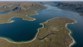 Flyfoto av Båtsfjord, en kommune i Finnmark