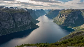 Et vakkert landskap fra sørvesten av Norge.