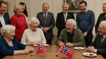 Et møte i Krigsseilerforbundet, en organisasjon for norske krigsseilere.