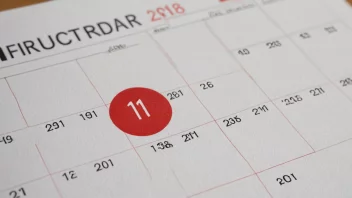 En kalender med en rød sirkel rundt et bestemt dato, som indikerer innføringstidspunktet for en ny regel.