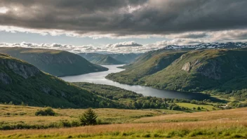 Et malerisk bilde av Hauglandshellas, som viser dets unike topografiske egenskaper.